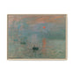 Monet, Claude - Impression, Sunrise (1872) - Matte Canvas, Framed
