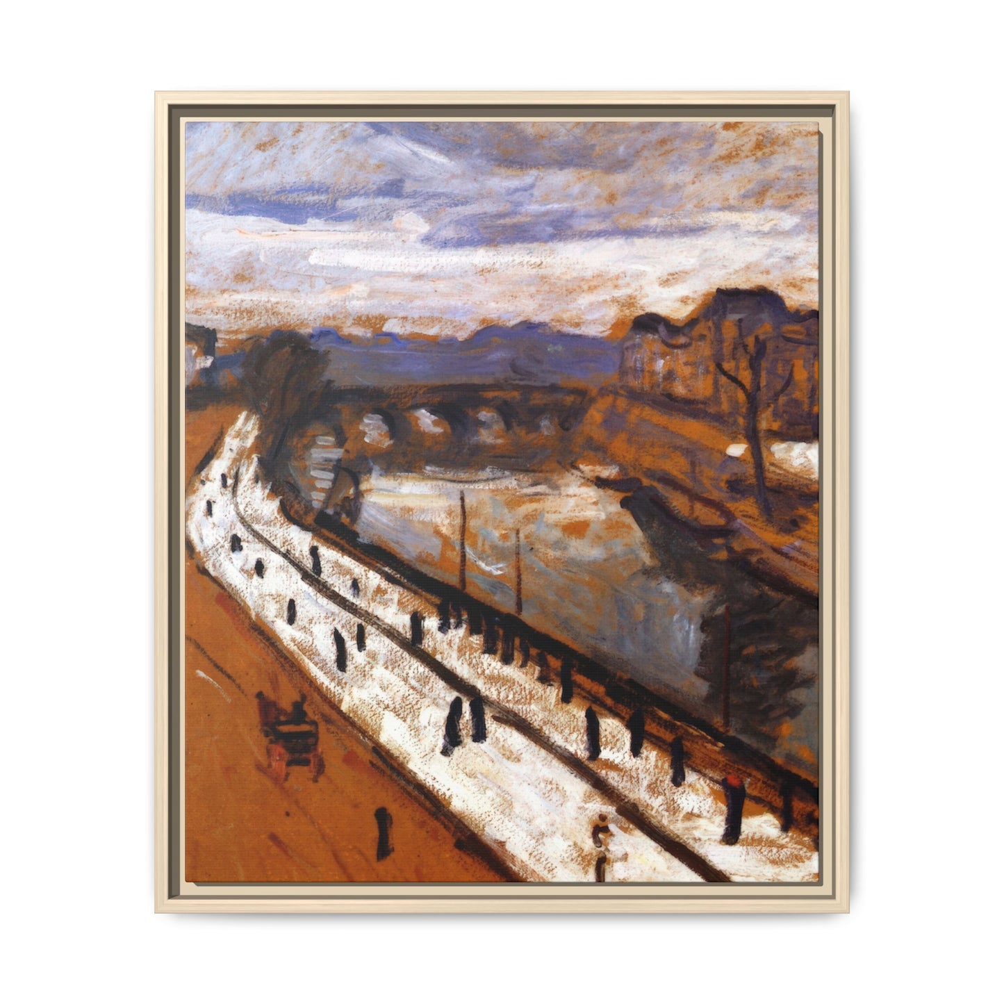 Marquet, Albert - Quai des Grands-Augustins (1905) - Matte Canvas, Framed