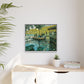 Monet, Claude - La Grenouillere (1869) - Matte Canvas, Framed