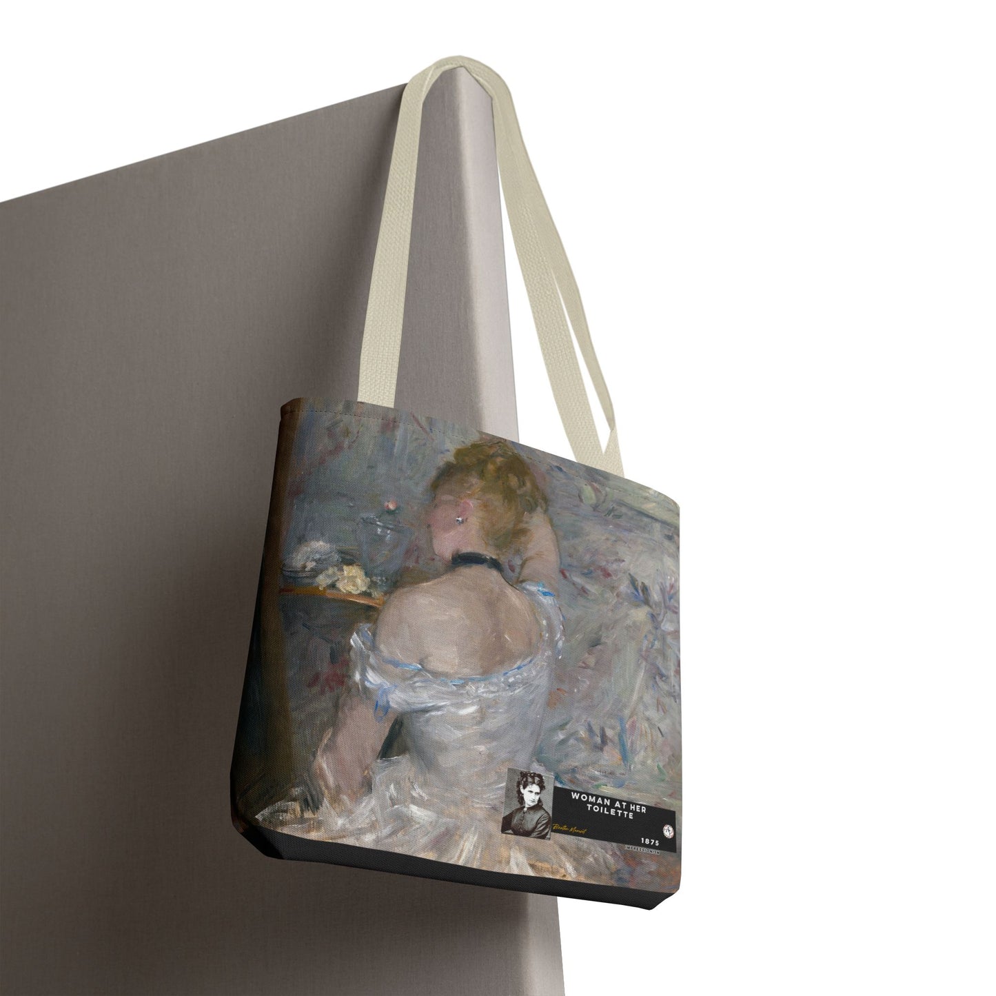 Morisot, Berthe - Woman at Her Toilette (1880) - Tote Bag