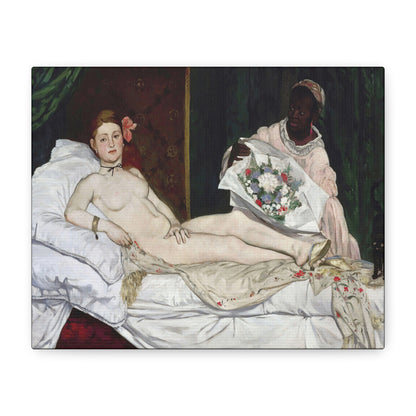 Manet, Édouard - Olympia (1870) - Canvas Block, unframed