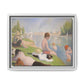 Seurat, Georges - Bathers at Asnières (1884) - Matte Canvas, Framed