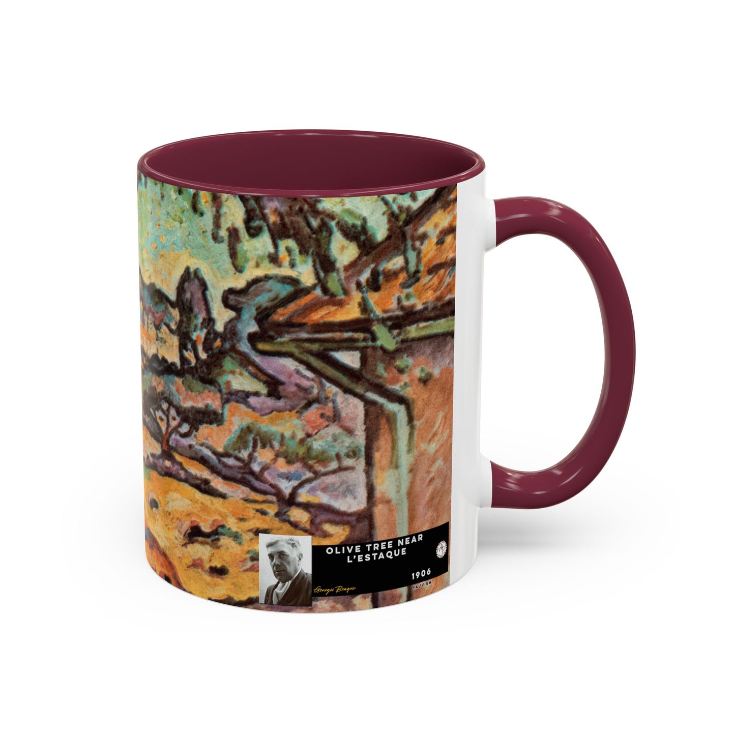 Braque, Georges - Olive Tree near L'Estaque (1906) - Colorful Accent Mugs