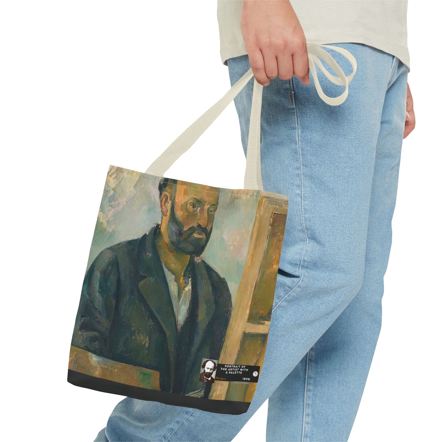 Cézanne, Paul - Portrait of the Artist with a Palette (1890) - Tote Bag