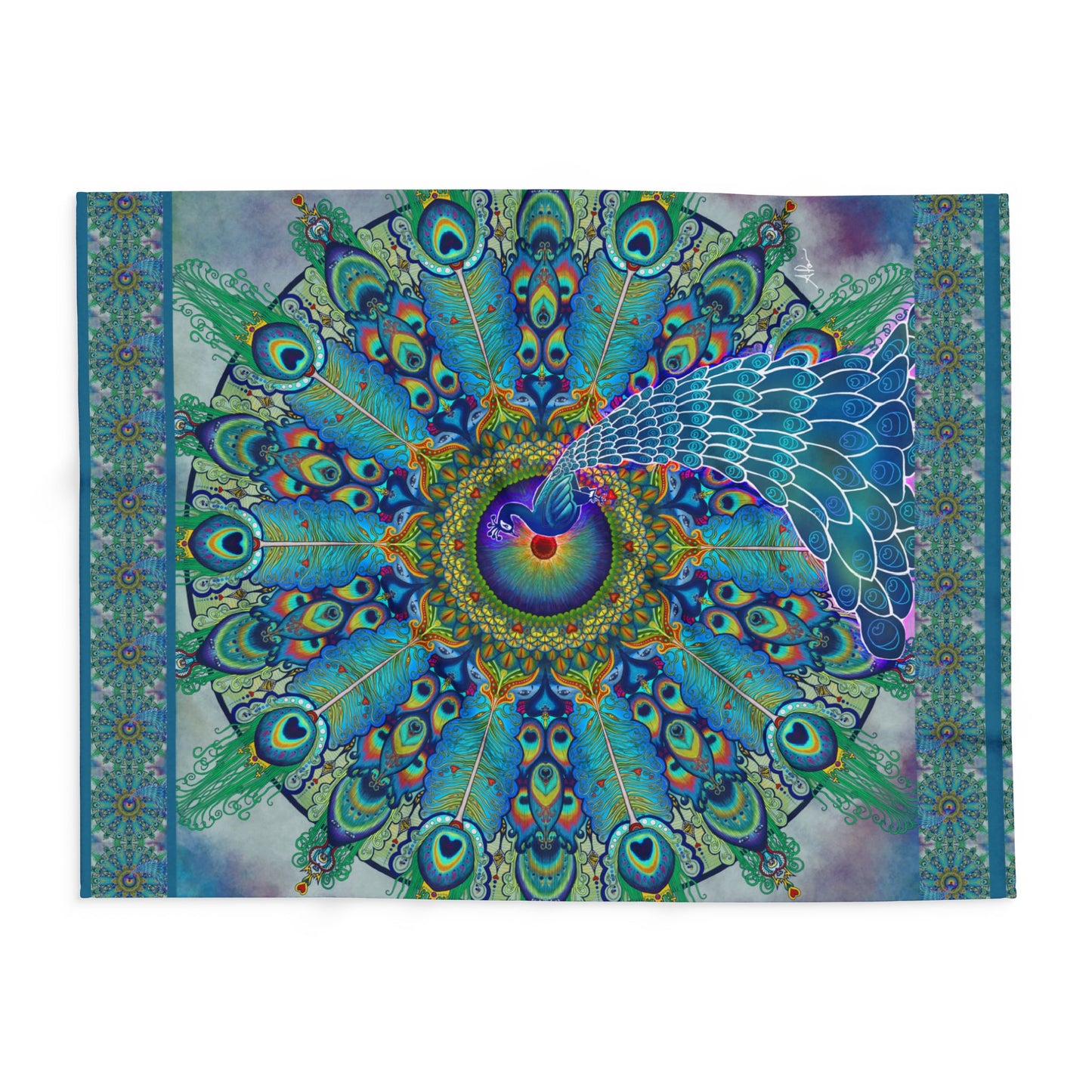 Pacio, Adam - Melek Taus Mandala - Arctic Fleece Blanket