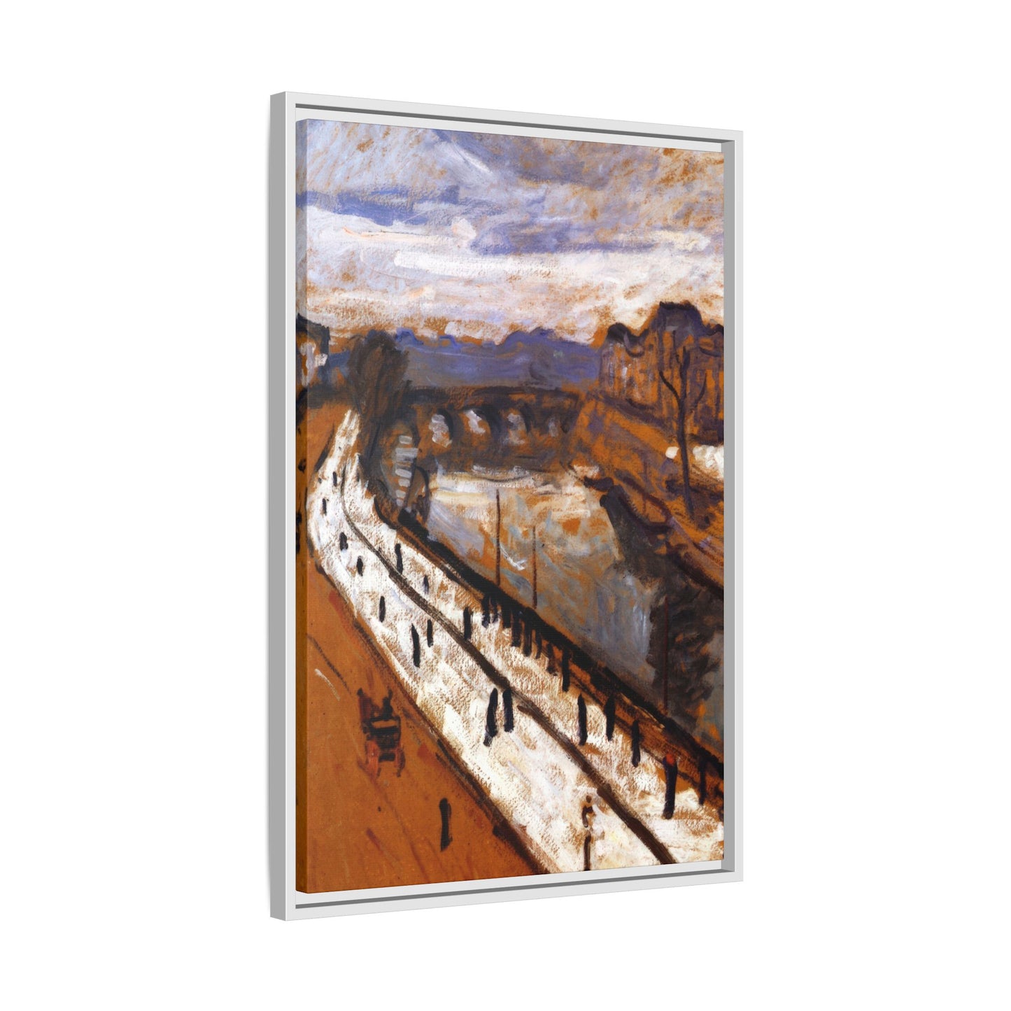 Marquet, Albert - Quai des Grands-Augustins (1905) - Matte Canvas, Framed