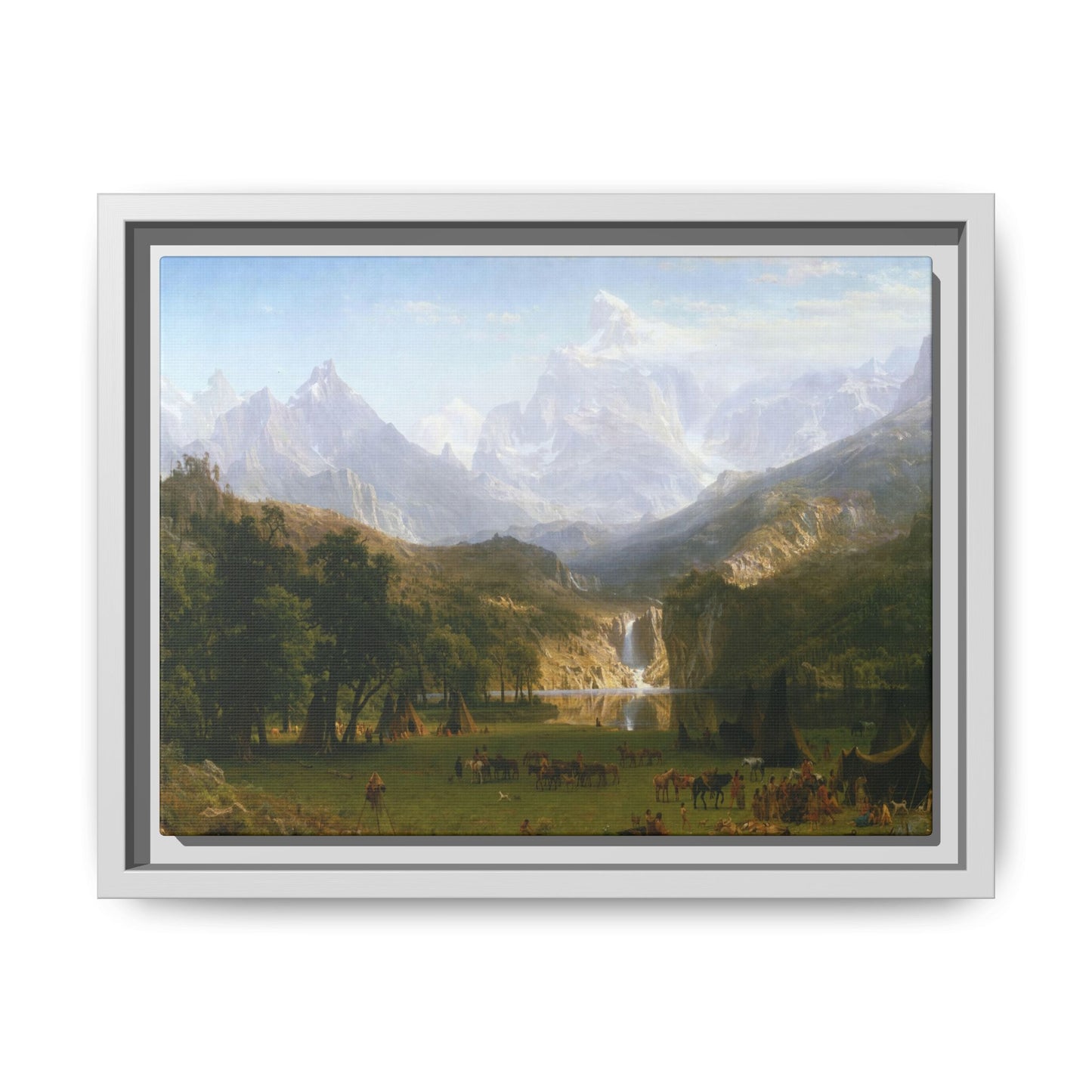 Bierstadt, Albert - The Rocky Mountains, Lander’s Peak (1863) - Matte Canvas, Framed
