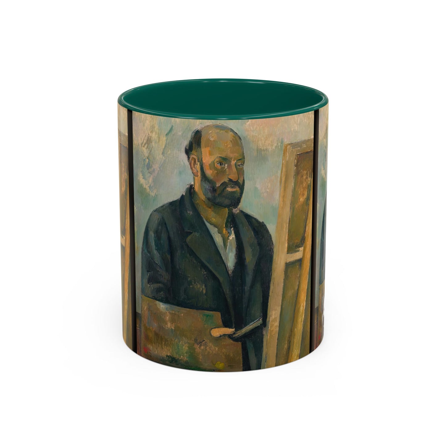 Cézanne, Paul - Portrait of the Artist with a Palette (1890) - Colorful Accent Mugs