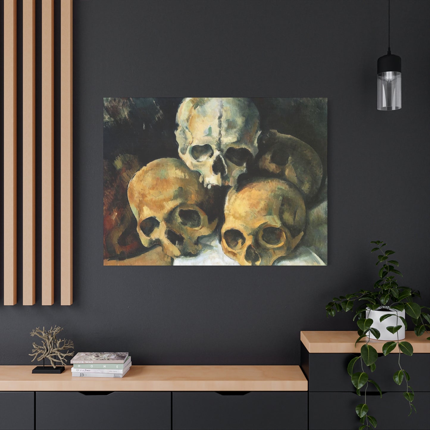 Cézanne, Paul - Pyramid of Skulls (1901) - Canvas Block, unframed