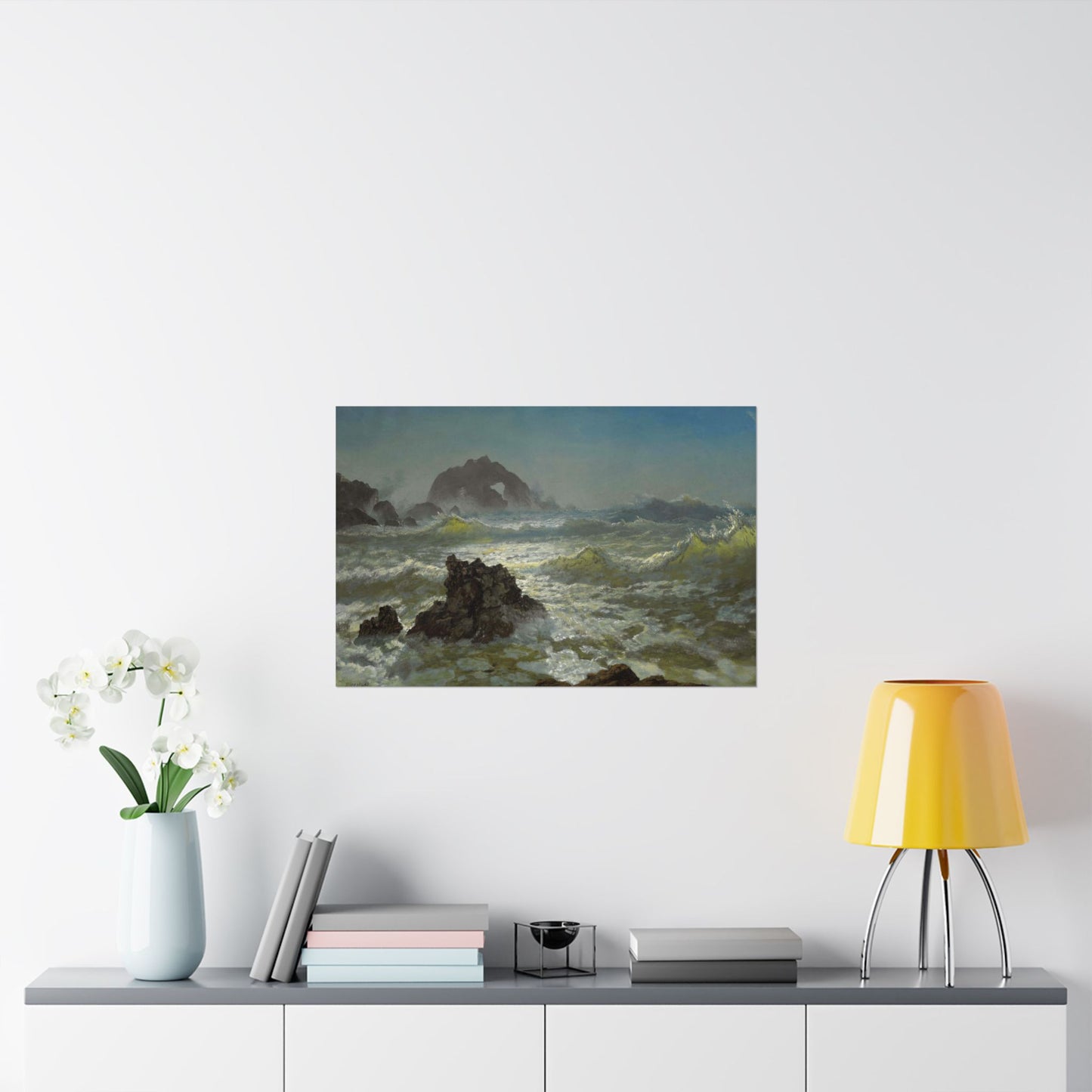 Bierstadt, Albert - Seal Rock (1872) - Satin Posters