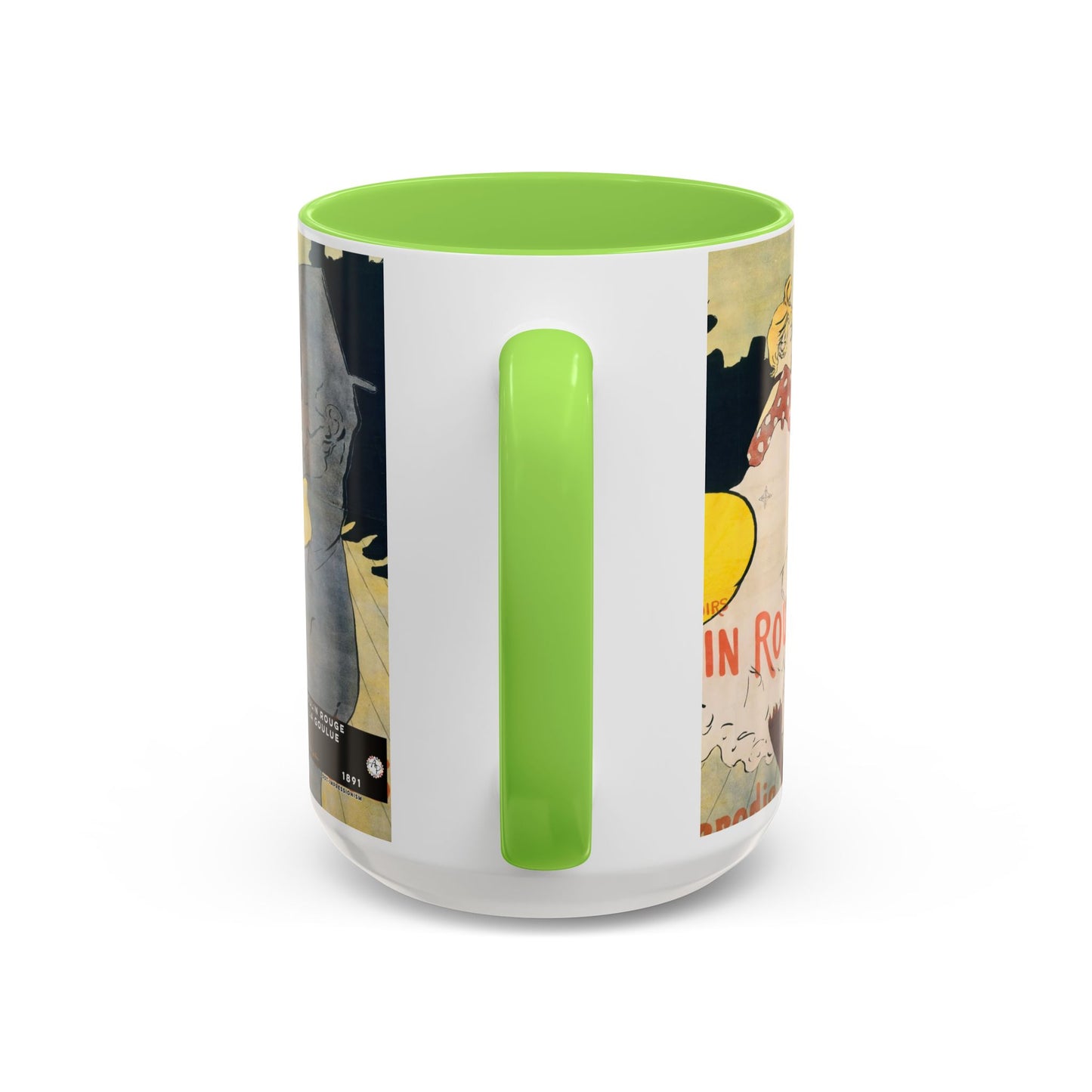 Toulouse-Lautrec, Henri - Moulin Rouge - La Goulue (1891) - Colorful Accent Mugs