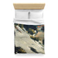 Cézanne, Paul - L’Estaque, Melting Snow (1870) - Microfiber Duvet Cover
