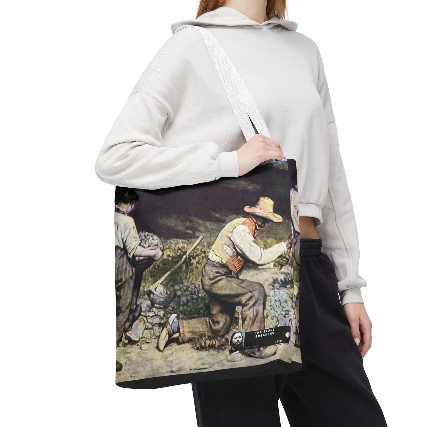 Courbet, Gustave - The Stone Breakers (1850) - Tote Bag