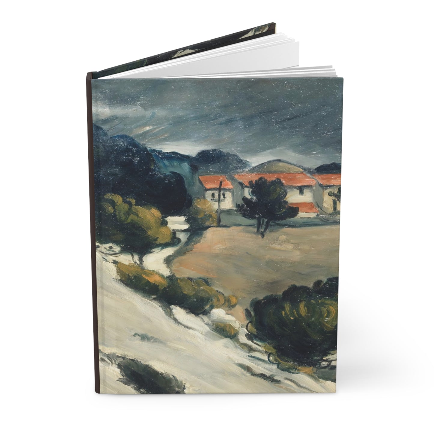Cézanne, Paul - L’Estaque, Melting Snow (1870) - Hardcover Journal Matte