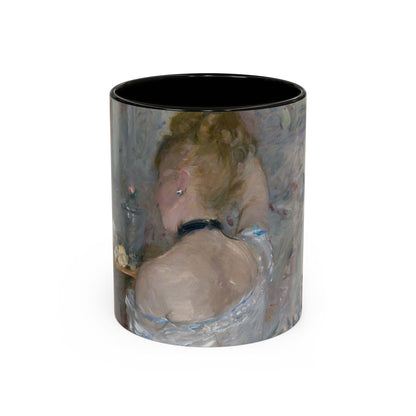 Morisot, Berthe - Woman at Her Toilette (1880) - Colorful Accent Mugs