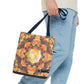 Filiger, Charles - Woman’s Head with Closed Eyes (1893) - Tote Bag