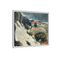 Cézanne, Paul - L’Estaque, Melting Snow (1870) - Matte Canvas, Framed