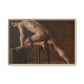 Courbet, Gustave - Study of a Nude Man (1840) - Matte Canvas, Framed