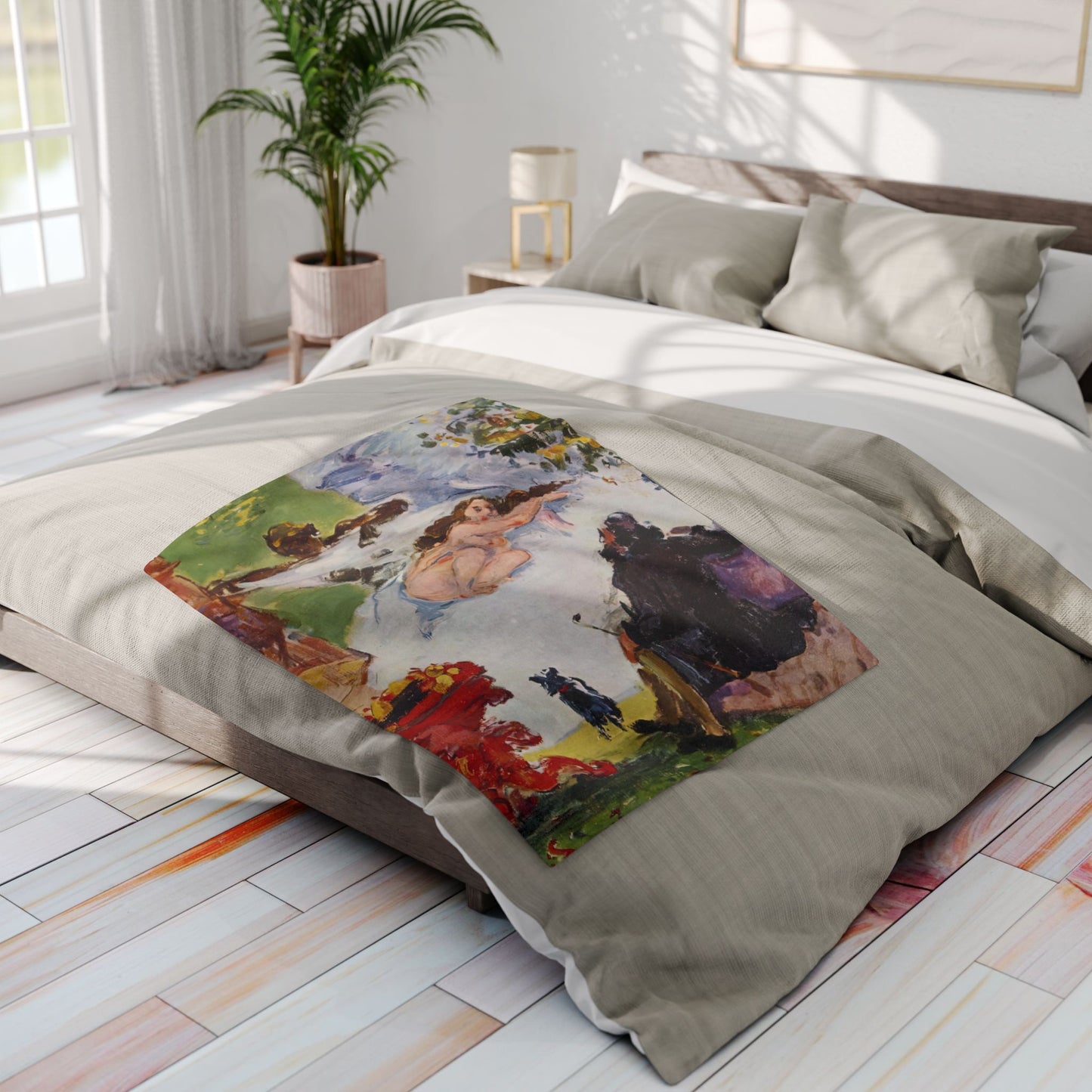 Cézanne, Paul - A Modern Olympia (1874) - Arctic Fleece Blanket