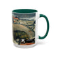 Cézanne, Paul - A Modern Olympia (1874) - Colorful Accent Mugs