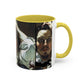 Courbet, Gustave - The Desperate Man (1843) - Colorful Accent Mugs