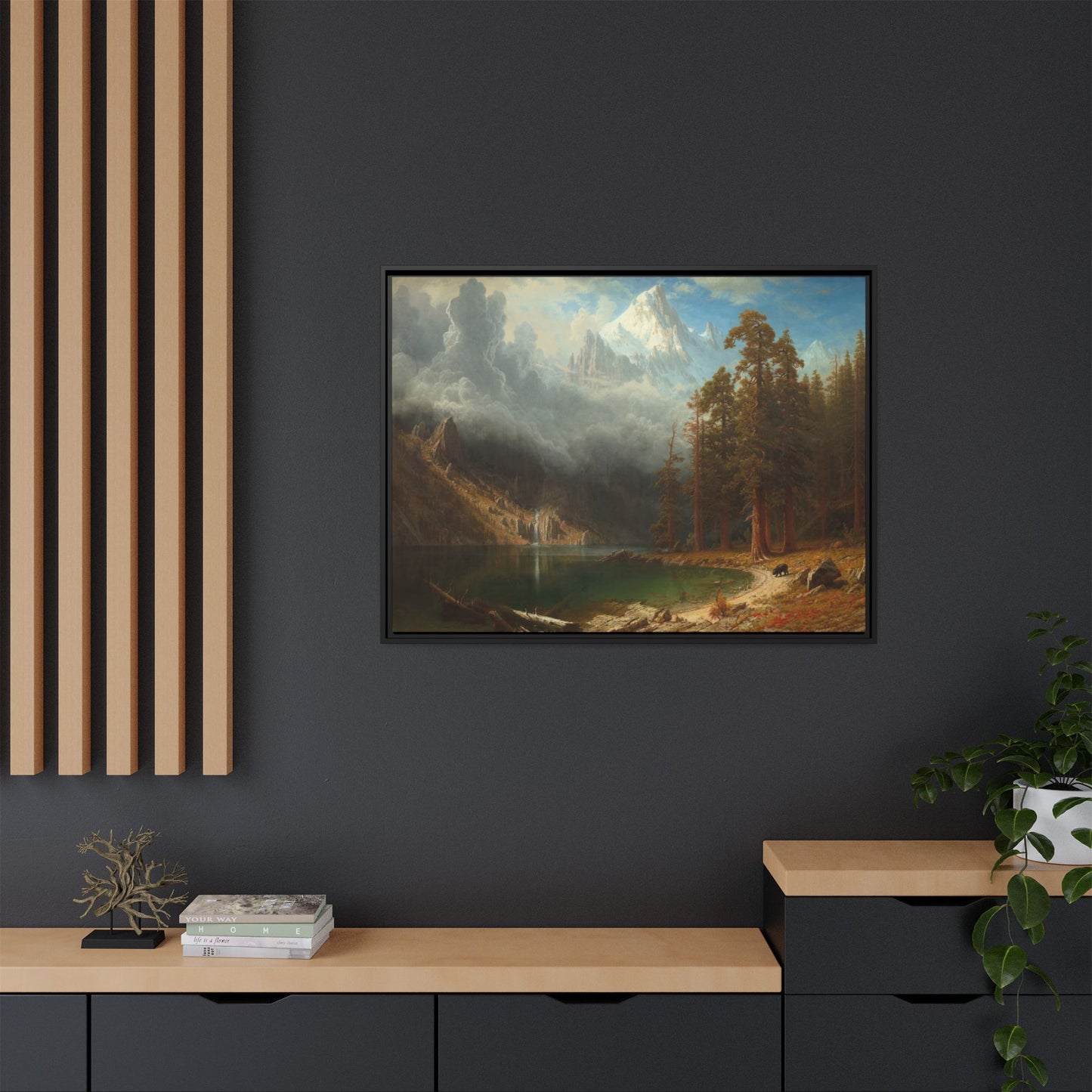 Bierstadt, Albert - Mount Corcoran (1877) - Matte Canvas, Framed