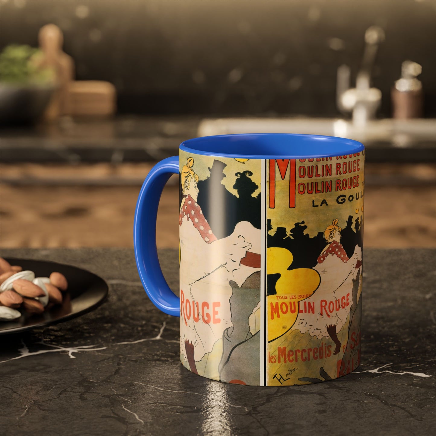 Toulouse-Lautrec, Henri - Moulin Rouge - La Goulue (1891) - Colorful Accent Mugs