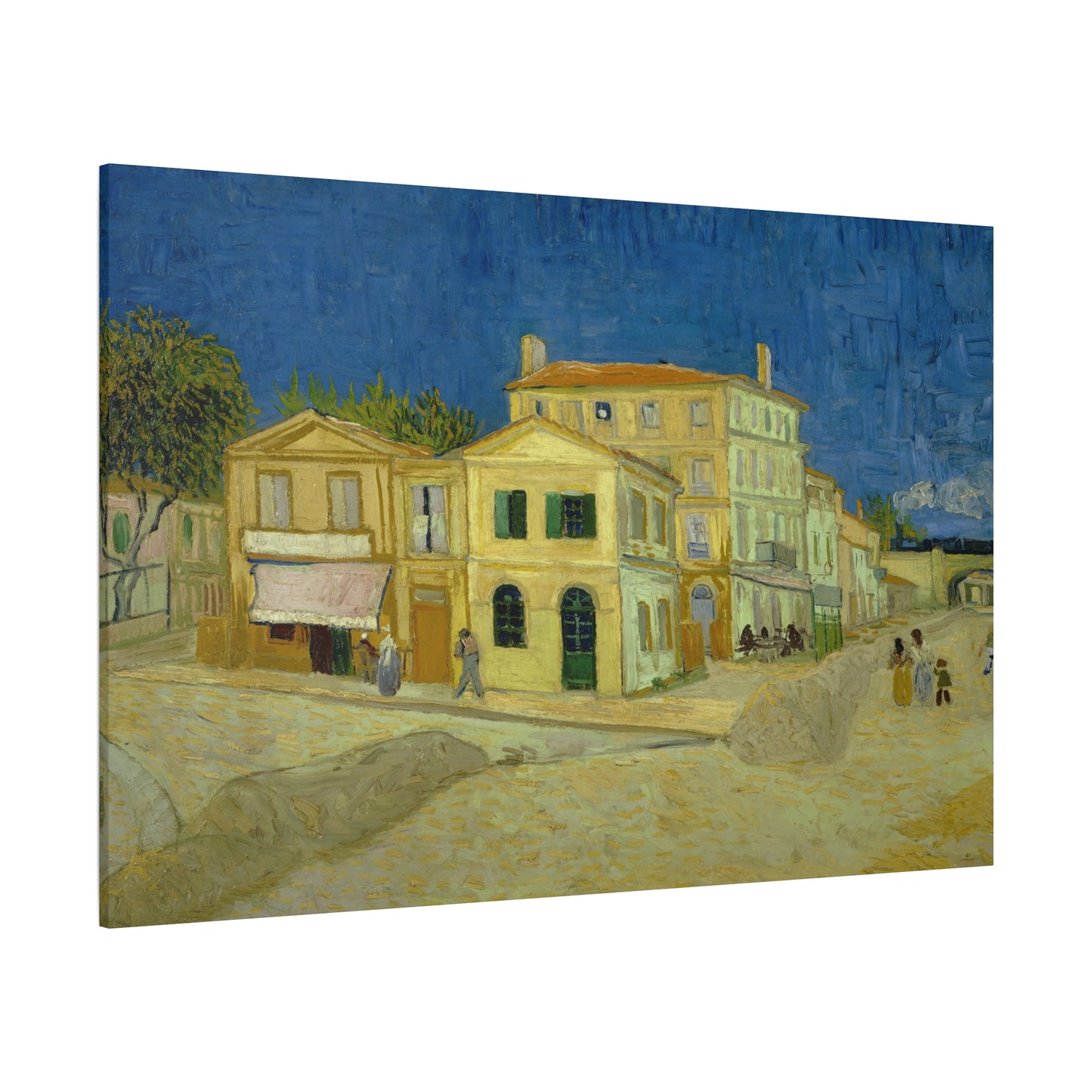 Van Gogh, Vincent - The Yellow House (1888)- Canvas Block, unframed