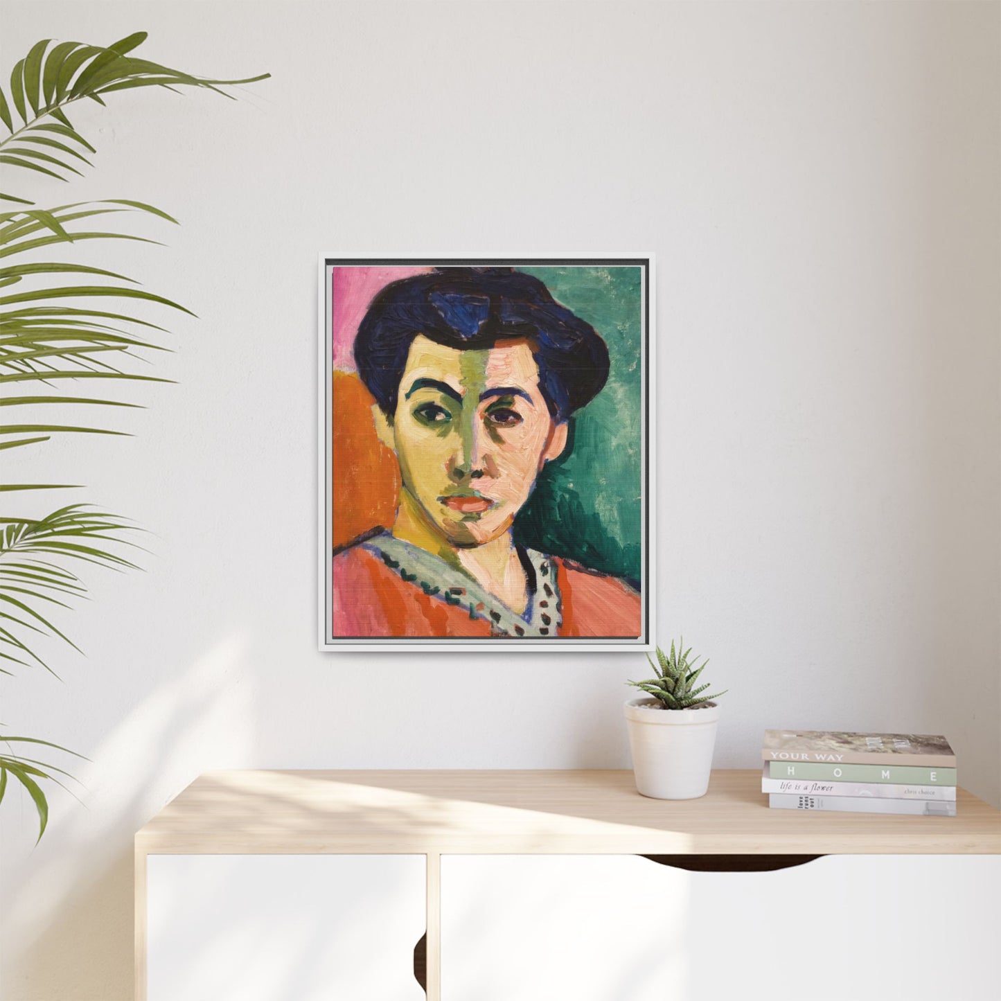 Matisse, Henri - The Green Stripe (1905) - Matte Canvas, Framed