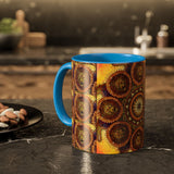 Lion Summer Mandala - Colorful Accent Mugs