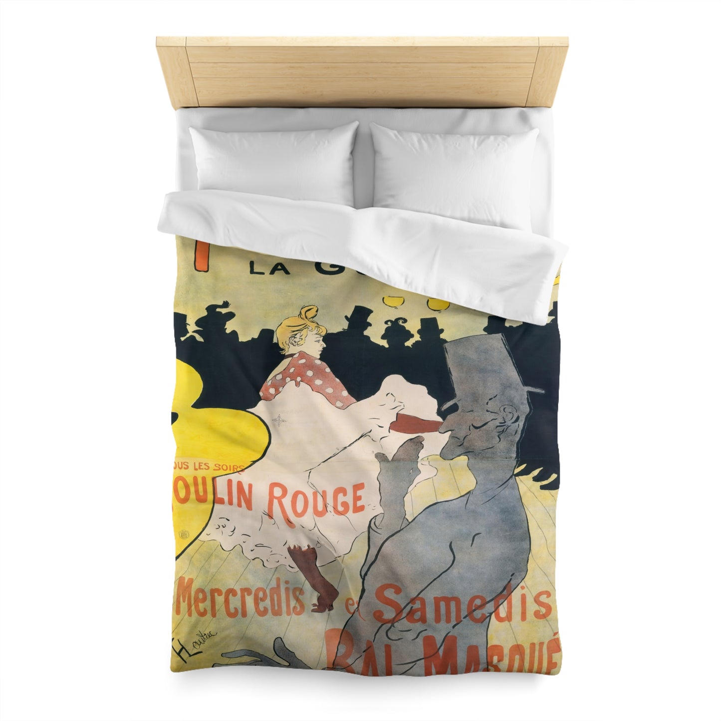 Toulouse-Lautrec, Henri - Moulin Rouge - La Goulue (1891) - Microfiber Duvet Cover