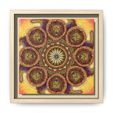 Lion Summer Mandala - Framed Canvas
