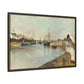 Morisot, Berthe - The Harbor at Lorient (1869) - Matte Canvas, Framed