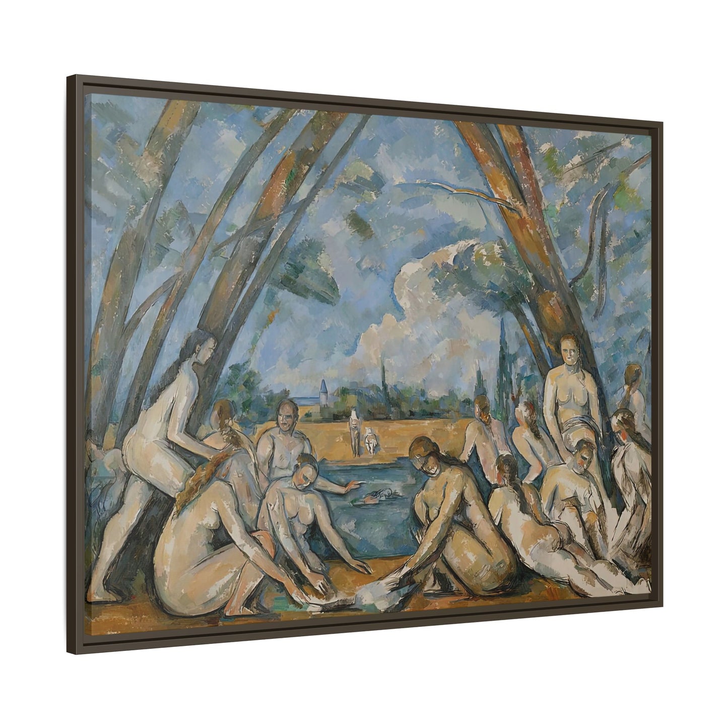 Cézanne, Paul - The Large Bathers (1906) - Matte Canvas, Framed