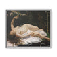 Courbet, Gustave - Woman with a Parrot (1866) - Matte Canvas, Framed