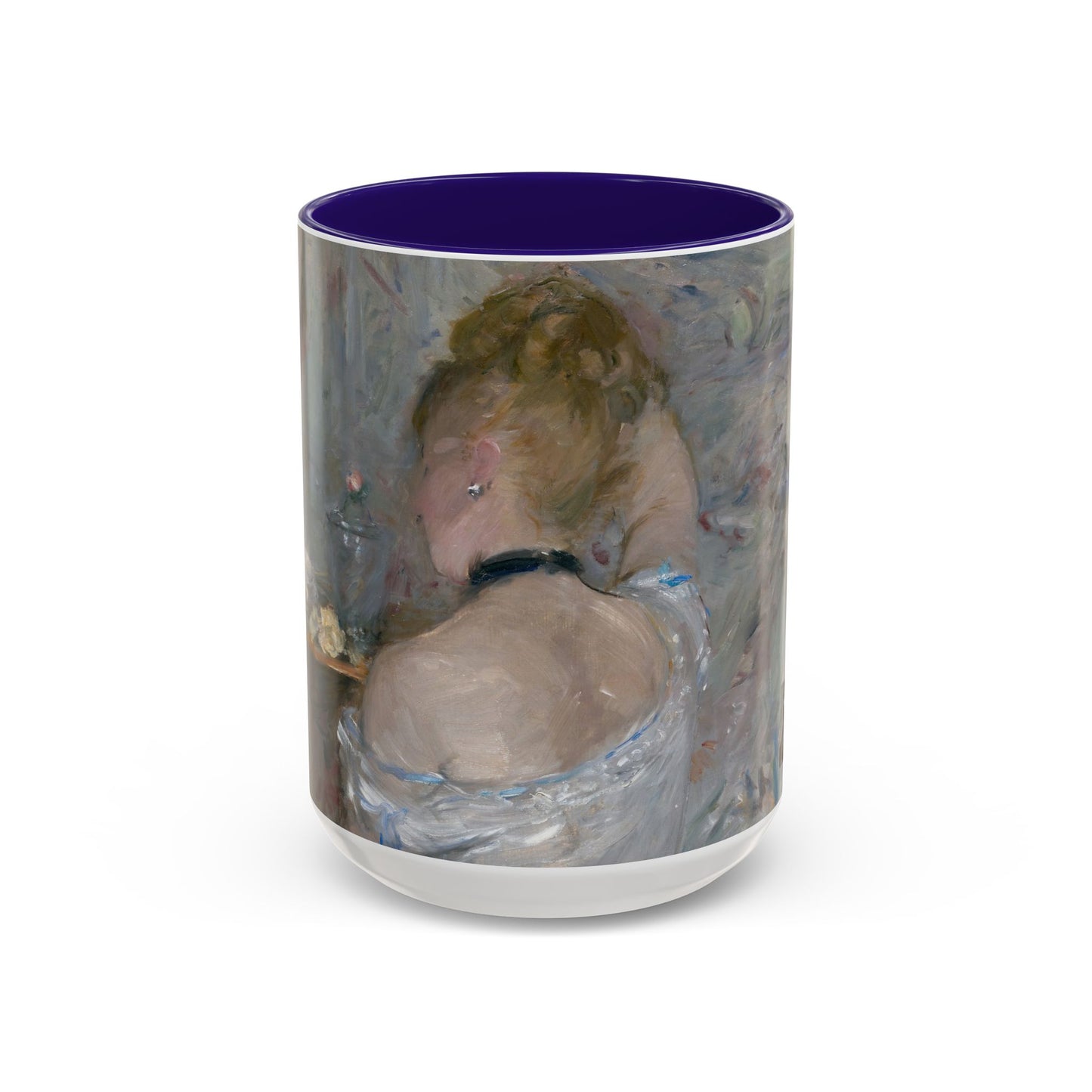 Morisot, Berthe - Woman at Her Toilette (1880) - Colorful Accent Mugs