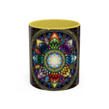 Mystic Jewel Mandala - Colorful Accent Mugs