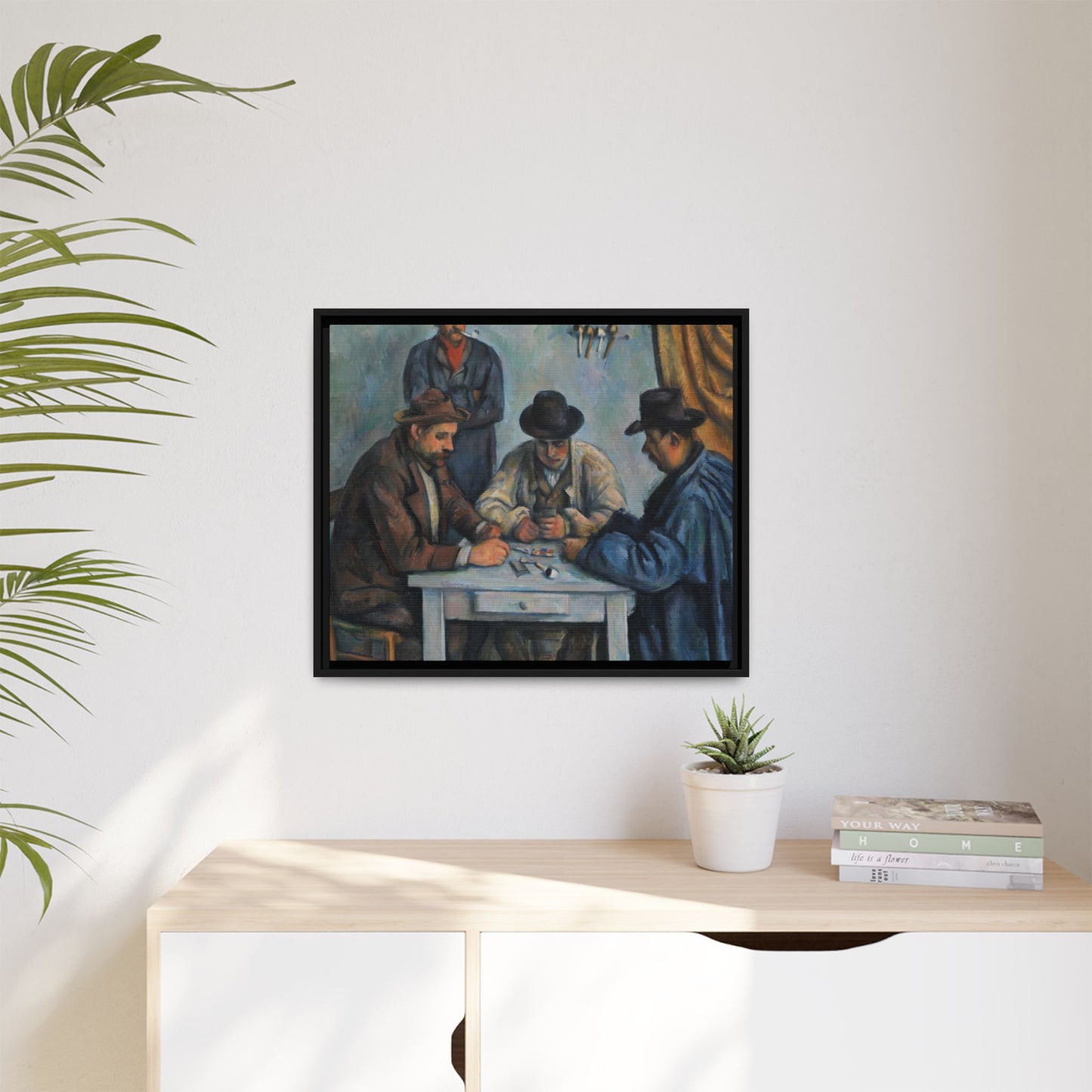 Cézanne, Paul - The Card Players (1892) - Matte Canvas, Framed