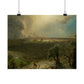 Church, Frederic Edwin -  Jerusalem from the Mount of Olives  (1870) - Satin Posters