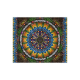 Emerald Arrows Mandala - Crushed Velvet Blanket
