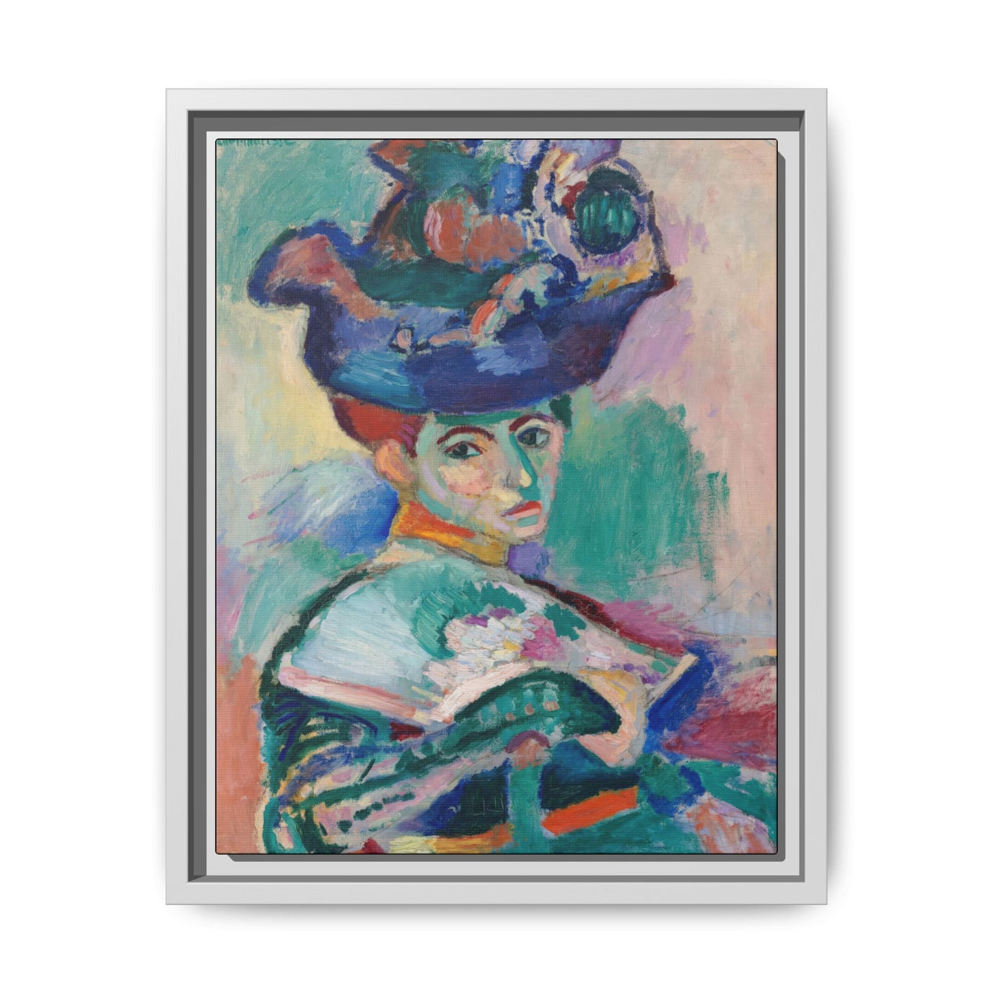 Matisse, Henri - Woman with a Hat (1905) - Matte Canvas, Framed