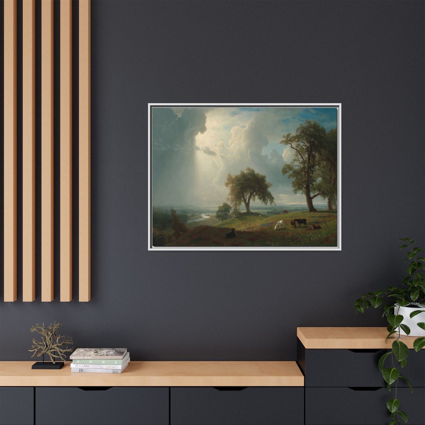 Bierstadt, Albert - California Spring (1875) - Matte Canvas, Framed