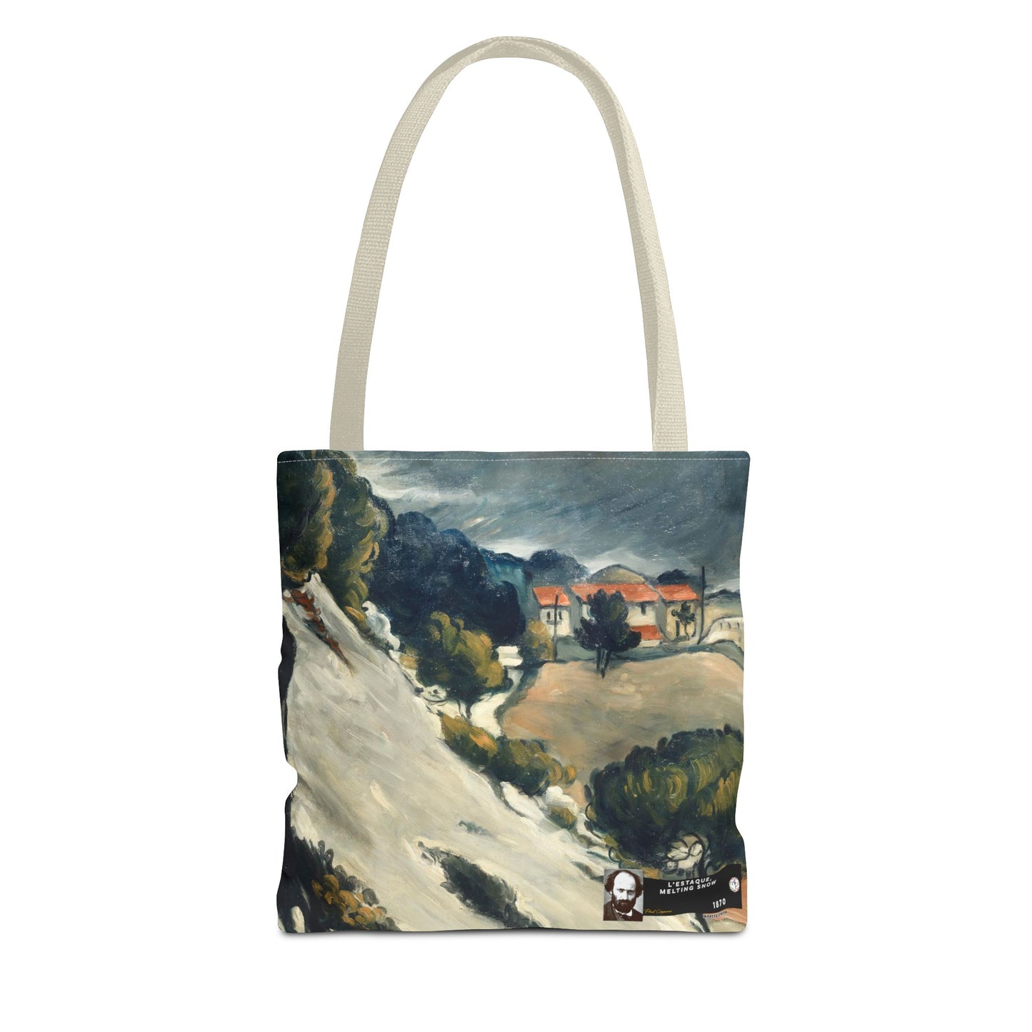 Cézanne, Paul - L’Estaque, Melting Snow (1870) - Tote Bag