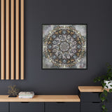 Memento Mori Mandala - Framed Canvas