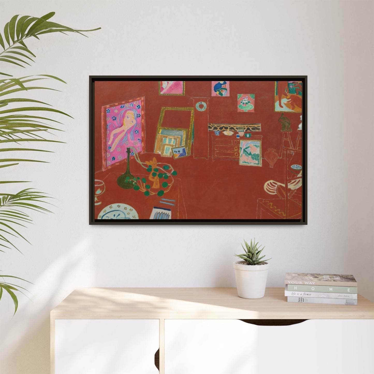 Matisse, Henri - The Red Studio (1911) - Matte Canvas, Framed