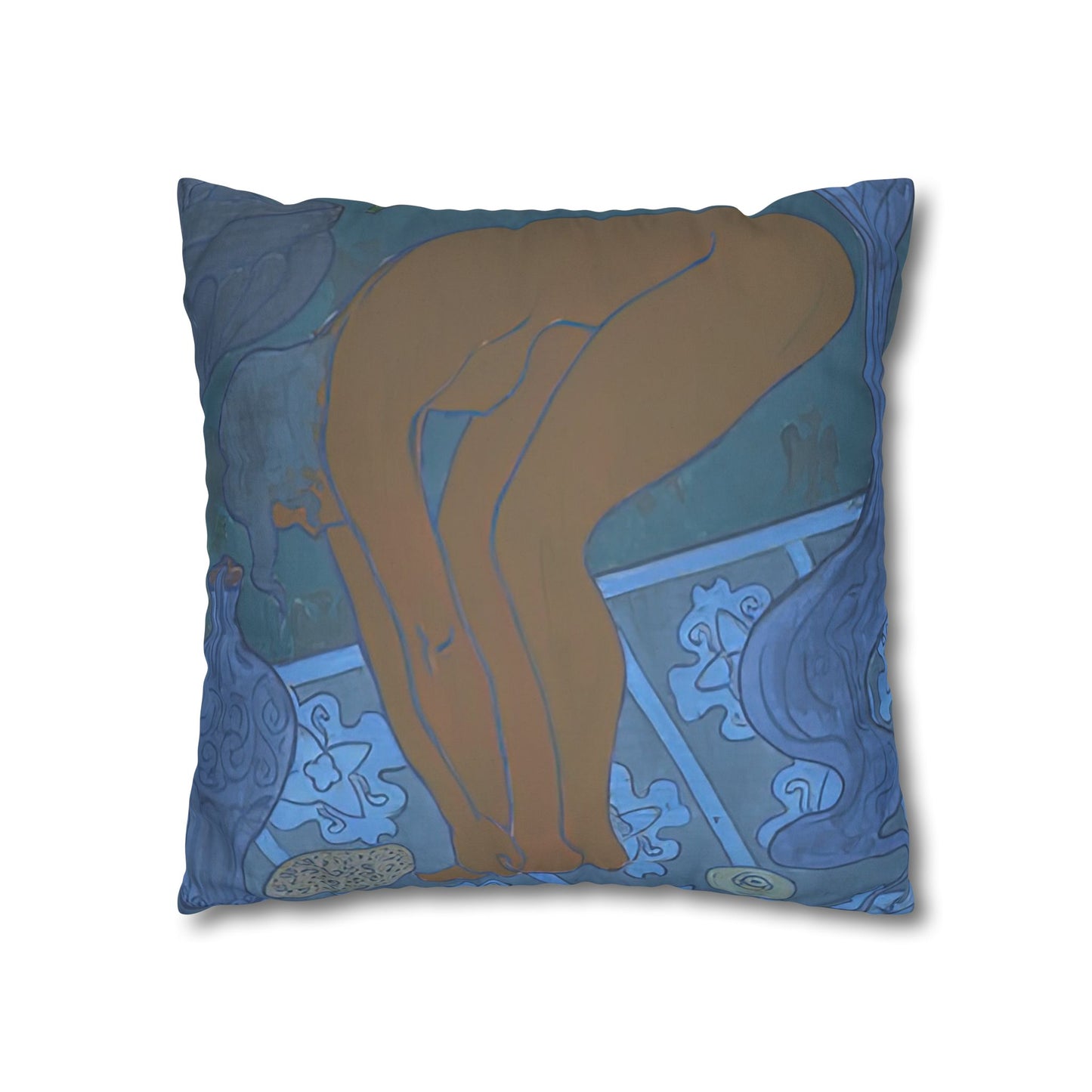 Ranson, Paul - The Blue Bather (1891) - Suede Square Pillowcase