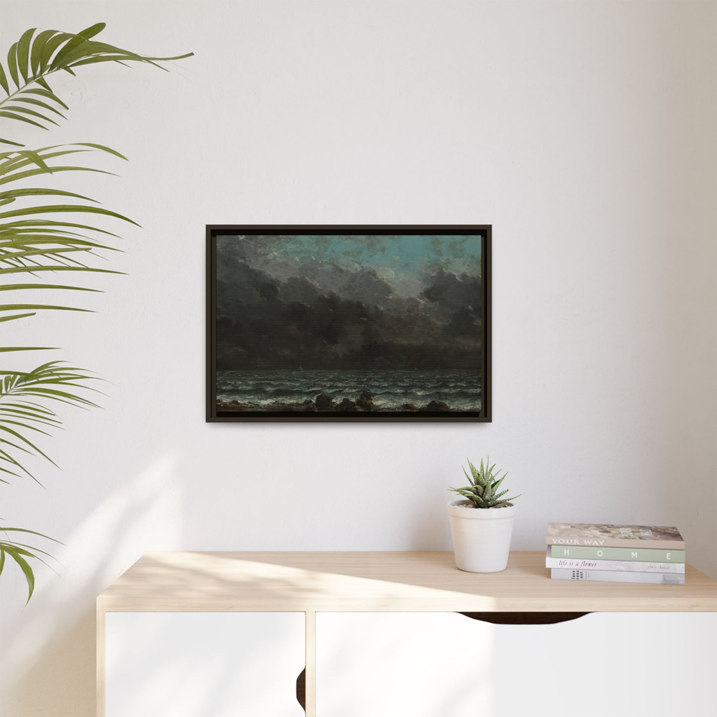 Courbet, Gustave - The Sea (1865) - Matte Canvas, Framed