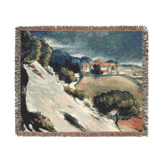 Cézanne, Paul - L’Estaque, Melting Snow (1870) - Woven Blanket