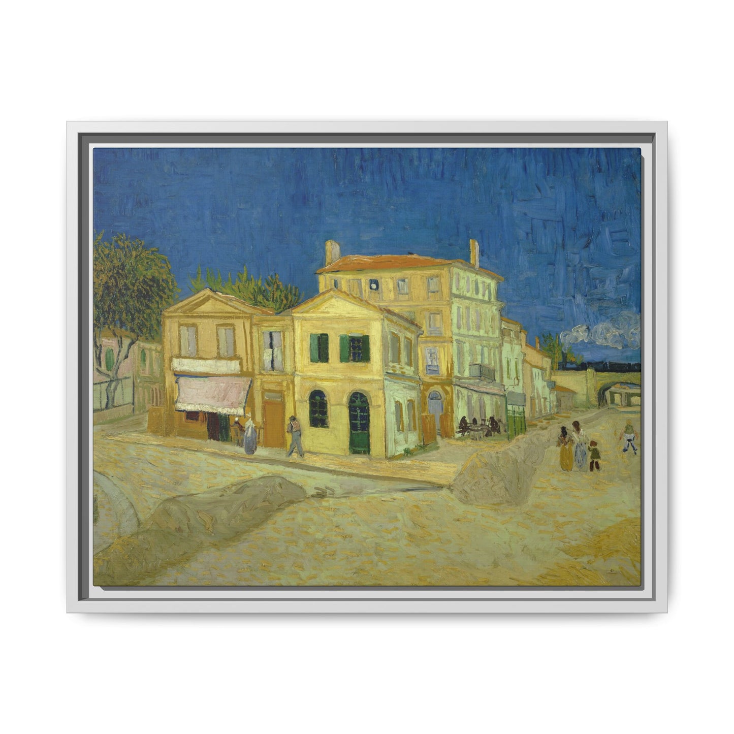 Van Gogh, Vincent - The Yellow House (1888) - Matte Canvas, Framed