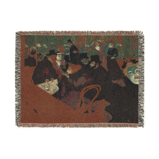 Toulouse-Lautrec, Henri - At the Moulin Rouge (1892) - Woven Blanket
